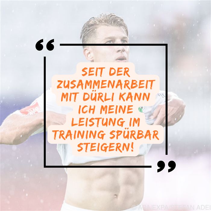 Tobias Anselm: 'Seit der Zusammenarbeit mit Dürli kann ich meine Leistung im Training spürbar steigern!'